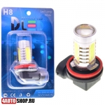   Светодиодная автолампа H8 6 LED HP + линза (2шт.)